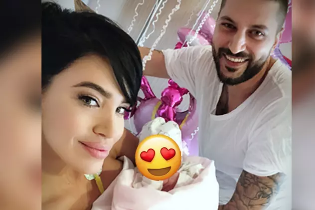 Adelina Pestrițu își arată fetița pentru prima oară. "Îi seamănă foarte mult tăticului" | FOTO