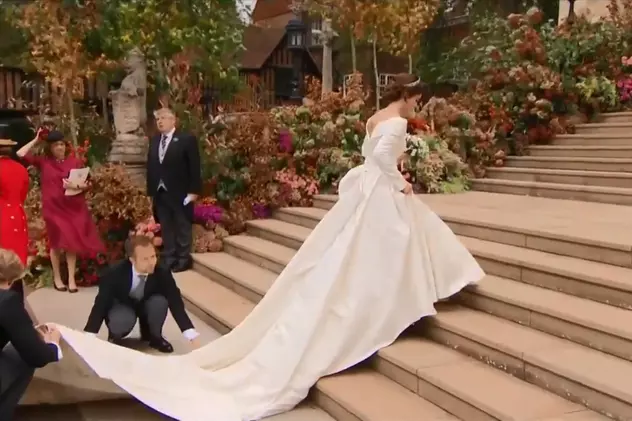 LIVE VIDEO | Nunta regală a prințesei Eugenie cu Jack Brooksbank. Imagini cu mireasa