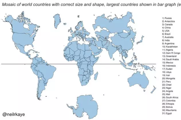 Harta globului este greșită. Ce s-a întâmplat cu America și Rusia în noua reprezentare