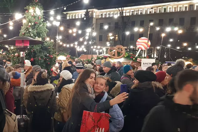 GALERIE FOTO/ Cum arată Crăciunul în capitala vecinilor bulgari. Târg nemțesc la Sofia!