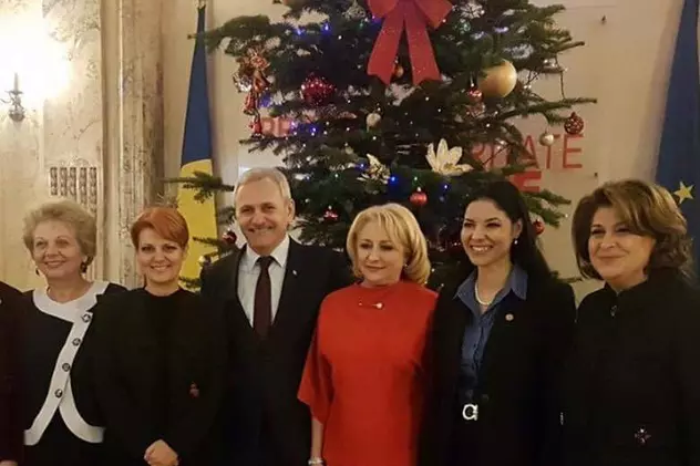 Liviu Dragnea, alături de Viorica Dăncilă într-o postare de Crăciun a deputaţilor PSD. Ce le urează social-democraţii românilor
