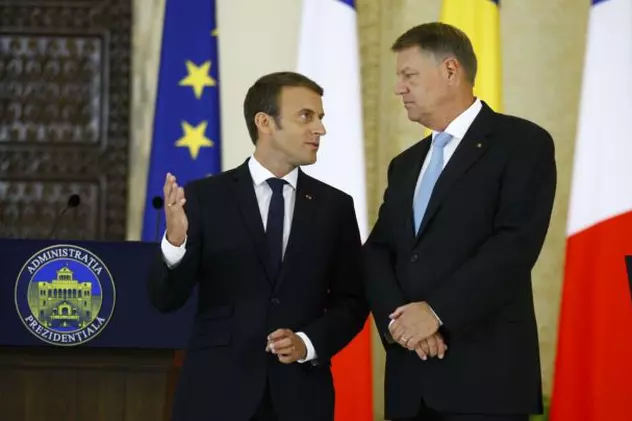 Klaus Iohannis si Emmanuel Macron