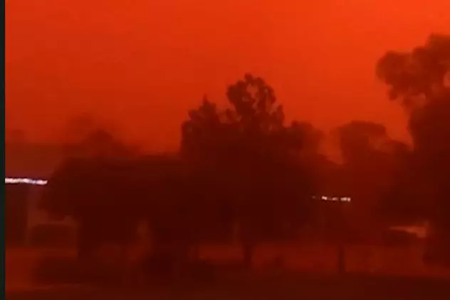 VIDEO | Imagini apocaliptice surprinse în Australia, în timpul unei furtuni de nisip: "Parcă cineva ar fi pus o pătură pe soare"