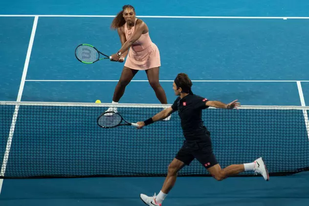 Serena Williams și Roger Federer au fost adversari pe terenul de tenis