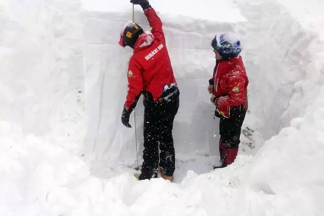Stratul de zăpadă la Stâna de Vale are aproape doi metri