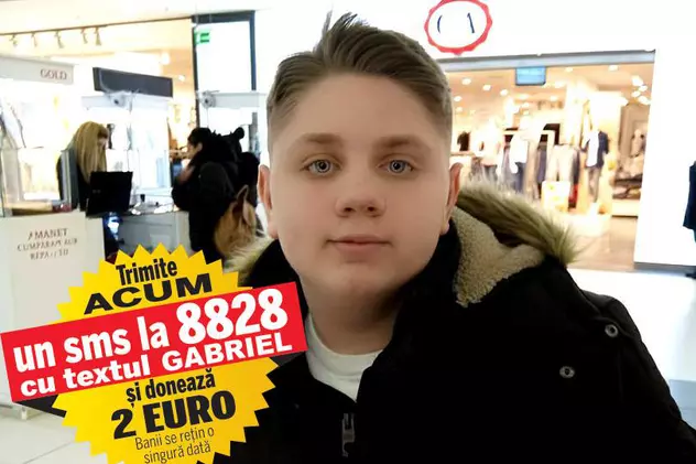 Gabriel trăiește de 12 ani un coșmar, chinuit de dureri insuportabile. Pentru a se putea trata de sindromul Klippel-Trenaunay care i-a mutilat un picior, băiatul are nevoie de 200.000 de euro