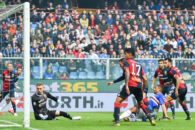 Portarul român Andrei Radu a primit două goluri în ”Derby della Lanterna”. Atmosferă senzațională la Sampdoria - Genoa | VIDEO&FOTO