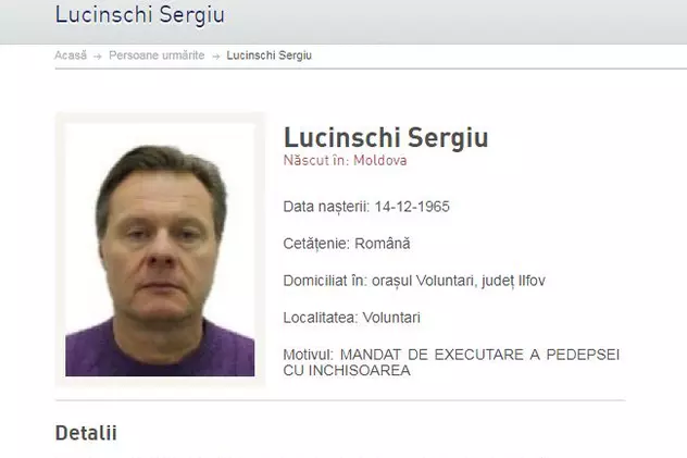 Sergiu Lucinschi, fiul fostului preşedinte al Republicii Moldova, a fost dat în urmărire generală