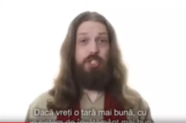 VIDEO | ”Iisus” invită românii să iasă la vot. PSD cere anchetă penală pentru clipul electoral