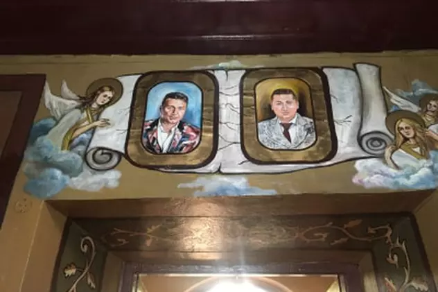 Prietenii lui Valentin Dragnea, pictați în biserică la Târgu Măgurele