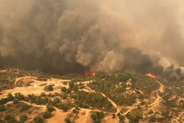 Incendiu de pădure în Catalonia