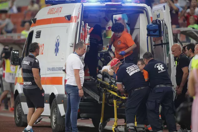 Eugen Neagoe, antrenorul lui Dinamo, a suferit un infarct în timpul meciului cu Craiova şi a fost luat cu ambulanța de pe Arena Naţională