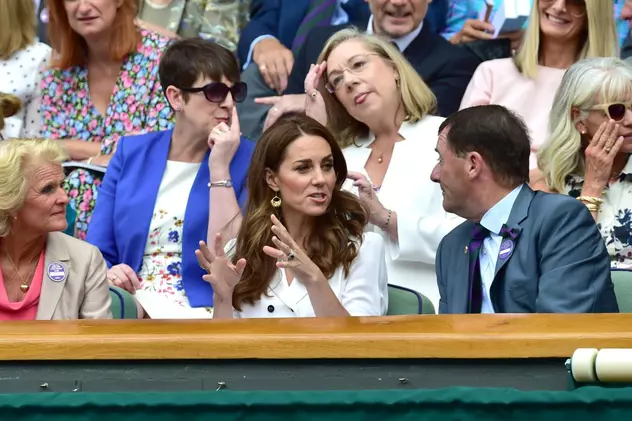 FOTO | Kate Middleton în tribune pentru meciul Anei Bogdan de la Wimbledon