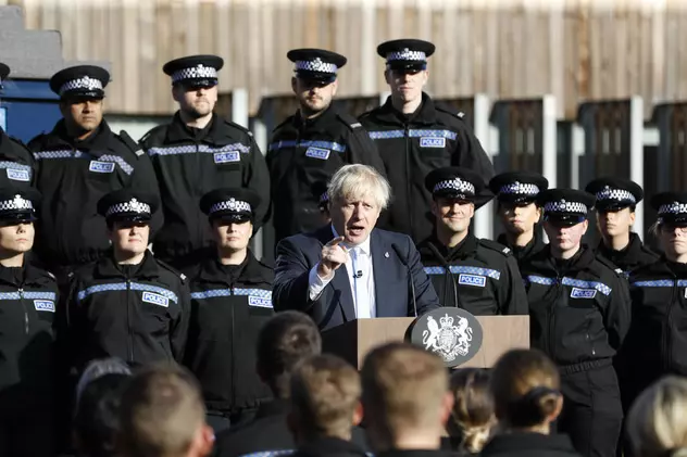Boris Johnson, acuzat de un șef de poliție că a folosit agenţi "ca fundal" pentru un discurs (EPA)