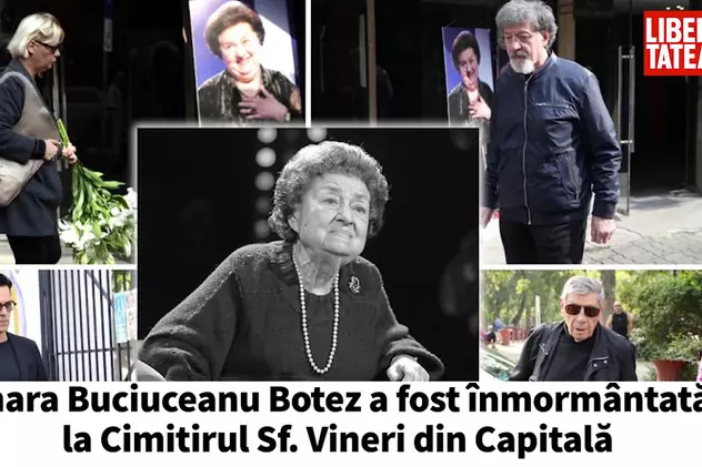 VIDEO Tamara Buciuceanu Botez a fost înmormântată astăzi la Cimitirul Sf. Vineri din Capitală