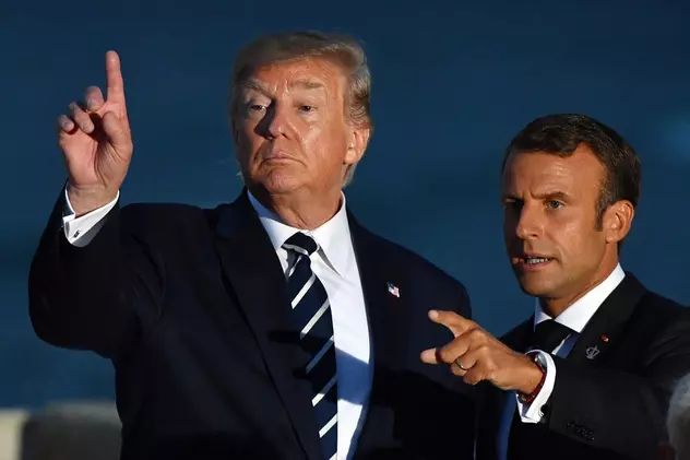 Donald Trump, contre cu Emmanuel Macron FOTO: EPA