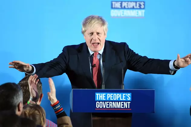 Boris Johnson a anunțat un Brexit ”fără doar și poate” FOTO: EPA