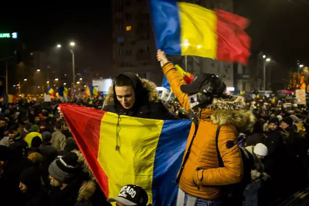 Protestele din România arată că românii au prins curajul și determinarea pentru a-și apăra convingerile FOTO: Hepta