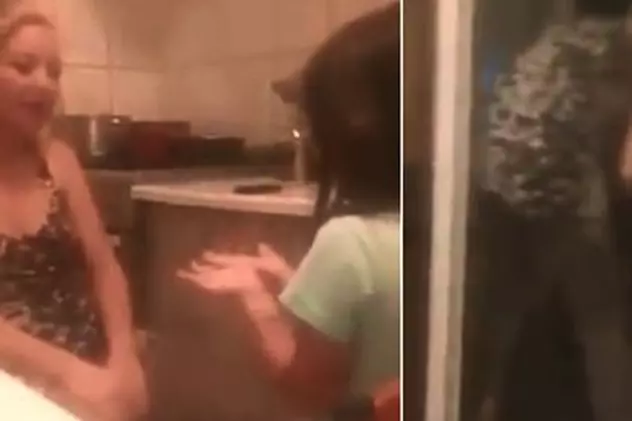 O mamă a fost filmată în timp ce-și bătea fetița: „Te-am zăpăcit un pic cu mătura? Ți-am dat bine?”. Copila se ruga: „Nu mai da, mamă, te rog eu!”