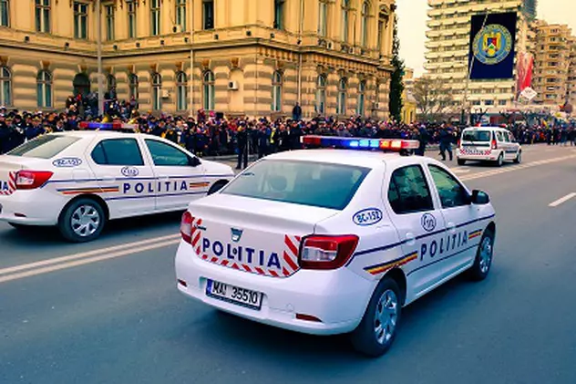 Un polițist și-a amenințat colegii cu pistolul și a vrut să se sinucidă, în sediul Poliției Bacău. Ce i-a spus ministrul de Interne la telefon