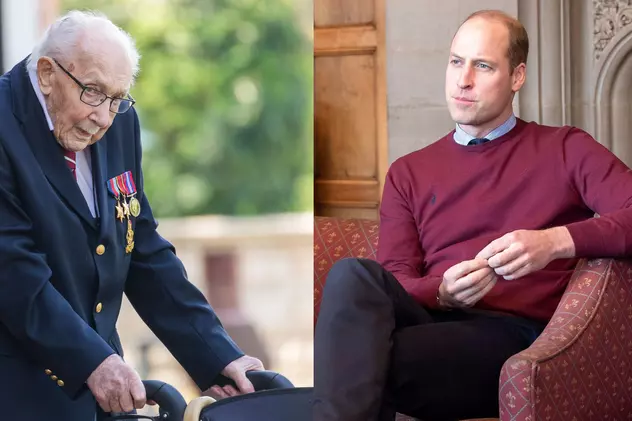 Prințul William i-a mulțumit veteranului care a strâns bani pentru spitale