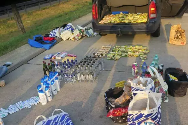 Doi români prinși de polițiști în Germania cu portbagajul plin de produse furate