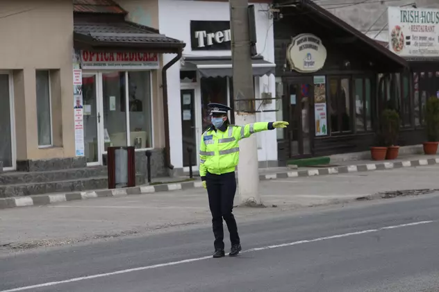 Poliția face verificări în trafic, în Bușteni
