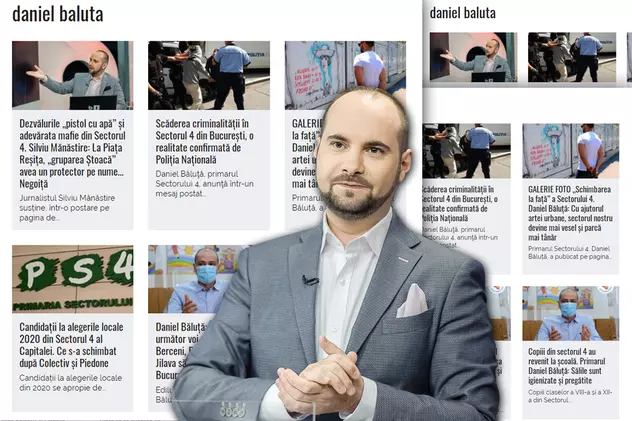 Site-ul lui Silviu Mănăstire apără clanurile din sectorul 4 și scrie articole cu titlul: “Daniel Băluță: Cu ajutorul artei urbane, sectorul nostru devine mai vesel și parcă mai tânăr”