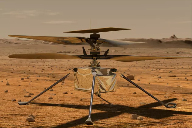 VIDEO | NASA trimite un elicopter pe Marte. Cum arată „Ingenuity”