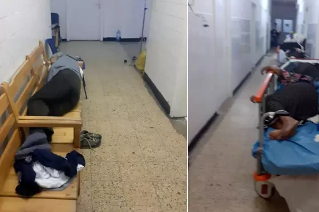 VIDEO | Imagini dramatice la spitalul Ploiești. Pacienții, ținuți și câte două zile pe holuri: „Vai de capul nostru”