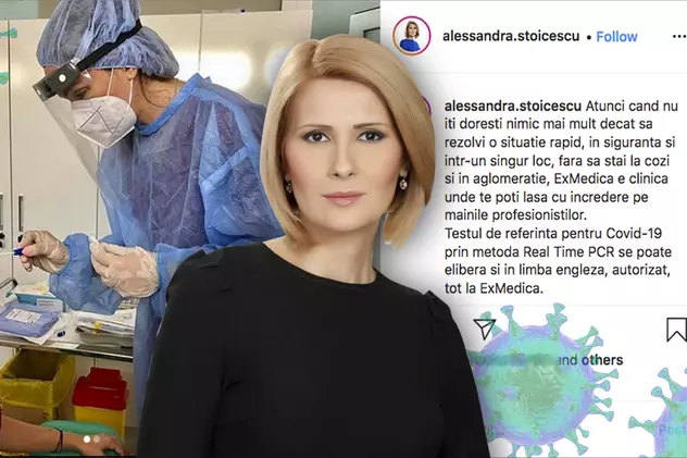 Prezentatoare de știri și influencer pe bani! Alessandra Stoicescu face publicitate mascată la teste COVID!