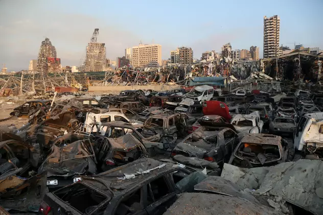 Imaginile dezastrului. Cum arată orașul Beirut după cele două explozii. Clădirile pe o rază de 24 de kilometri, avariate