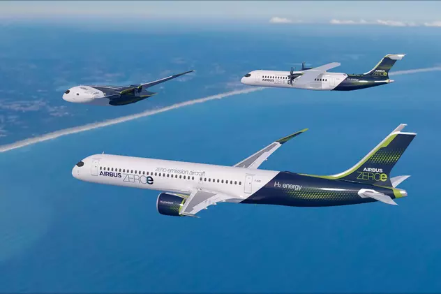 Airbus visează la avioane cu zero emisii. Proiectul grandios prezentat de constructorul european