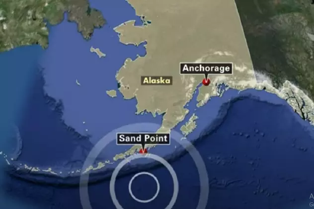 Cutremur de 7,5 grade în largul coastelor statului american Alaska, urmat de o alertă de tsunami