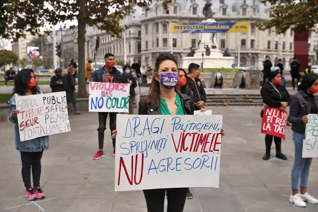 Protest în București pentru siguranța femeilor și în pandemie (foto Dumitru Angelescu)