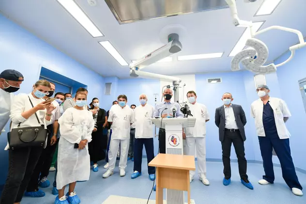 Daniel Băluță, la inaugurarea noii unitati de arsi din cadrul Spitalul Clinic de Urgenta Bagdasar- Arseni | Foto: Agerpres