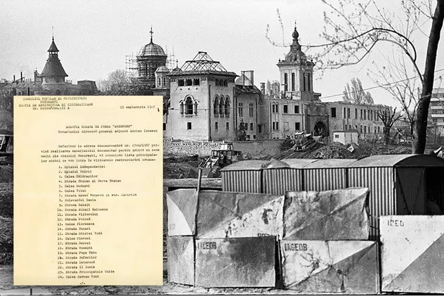 Document | Lista străzilor care urmau să fie demolate de Ceaușescu în București, dacă nu venea Revoluția