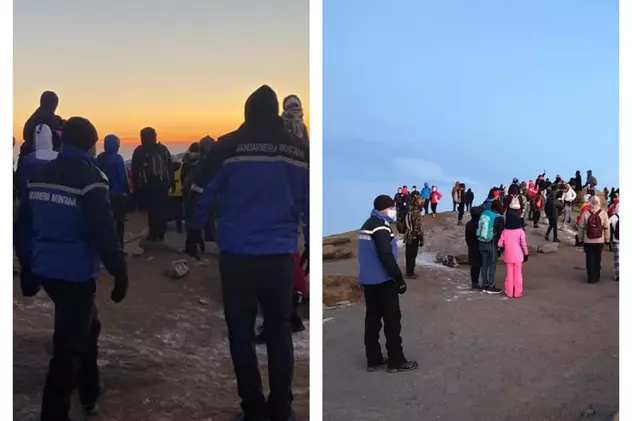 Zeci de turiști au sărbătorit Ziua Sfinxului pe platoul Bucegi. Evenimentul, supravegheat de jandarmi