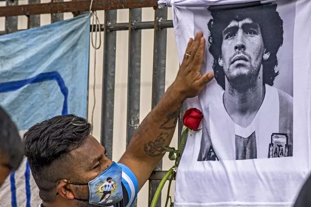 Diego Maradona a fost înmormântat (foto Profimedia)