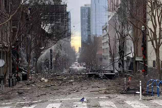 VIDEO  | Explozia uriașă din Nashville, surprinsă de camere. Autoritățile, anunțate cu 15 minute înainte de deflagrație