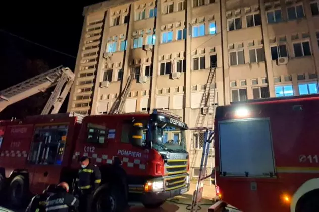 incendiu spital Piatra Neamț