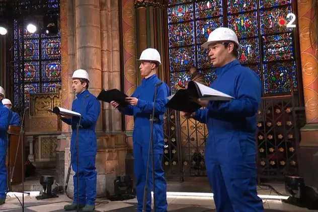 VIDEO | Concert în noaptea de Ajun în catedrala Notre Dame, aflată încă în reconstrucție, după incendiul din 2019