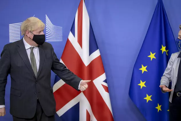 Boris Johnson și Ursula von der Leyen (foto EPA)