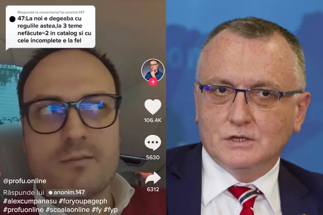 ﻿Profesorii avertizează asupra pericolului lui Cumpănașu, autointitulat „Profu online” pe TikTok și care se folosește de numele ministrului Cîmpeanu!