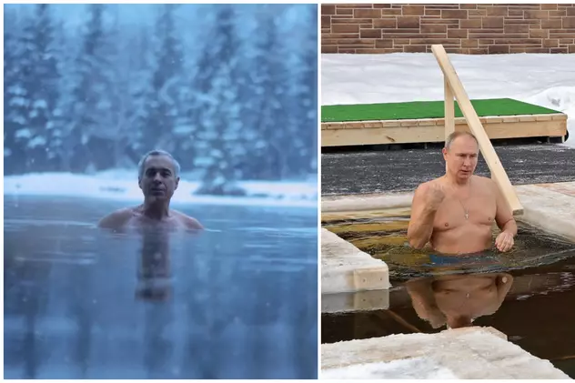 „Premierul AUR” l-a copiat pe Putin scăldându-se într-un lac rece, dar lacul era în Austria, iar ninsoarea a fost adăugată pe calculator!