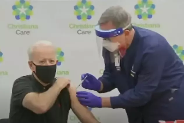 VIDEO | Joe Biden a primit a doua doză de vaccin, în direct la televiziunile americane