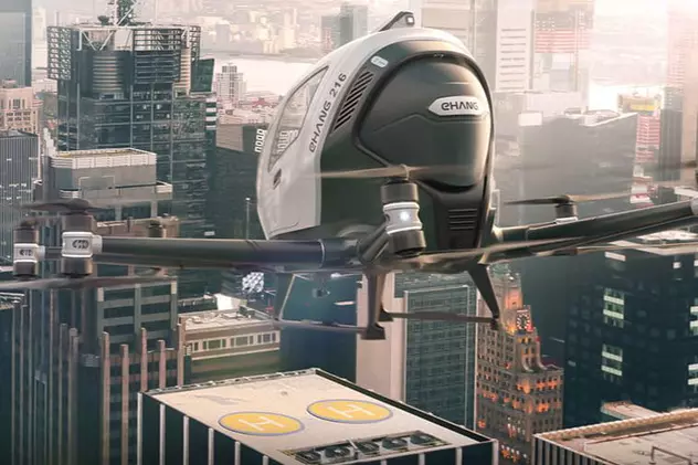 Un producător de drone a început să vândă taxiuri zburătoare pe Alibaba. Cât costă aparatul
