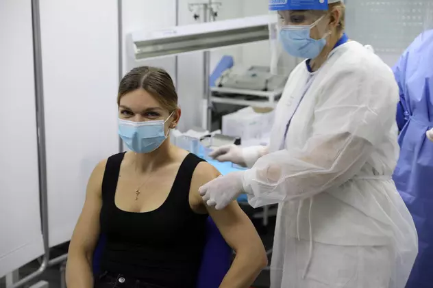Simona Halep s-a vaccinat anti-COVID. Foto: CNCAV / Gabriel Chiriloiu