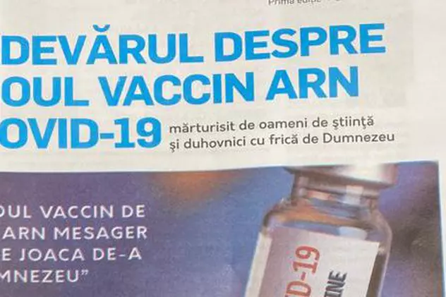 Dosar penal pentru un bărbat care distribuia în Focșani o broșură numită „Adevărul despre noul vaccin ARN Covid 19”