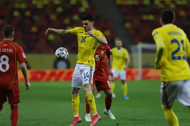 România - Macedonia de Nord 3-2, debutul tricolorilor în preliminariile CM 2022. Ianis Hagi salvează naționala, după ce am primit două goluri în două minute